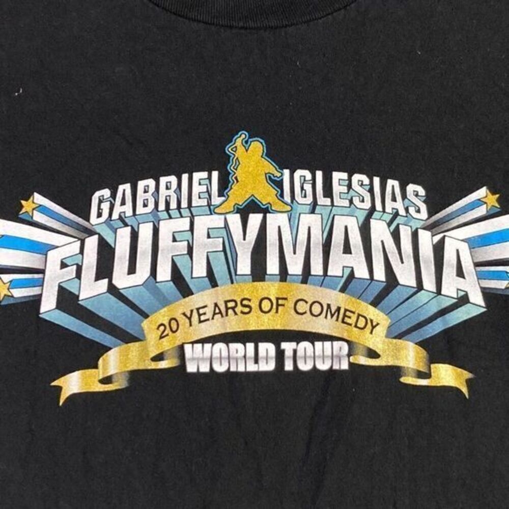 Gabriel Iglesias World Tour Shirt 20 Years Comedy Concert Unisex Medium Fluffy - Picture 3 of 8